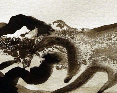 210406_Rao_Shubigi - Being a brief guide to the banished book (excerpt), 2017, mixed media drawing, 150x300cm.