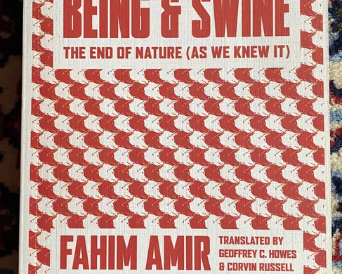 Book cover "Being and Swine" - Book cover "Being and Swine"