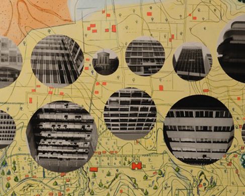 Chakar_On Becoming Two - Dossier-26 - All that Is Solid Melts into Air, Installationsansicht On Becoming Two, Beirut Art Centre, 2017, Acrylwandmalerei