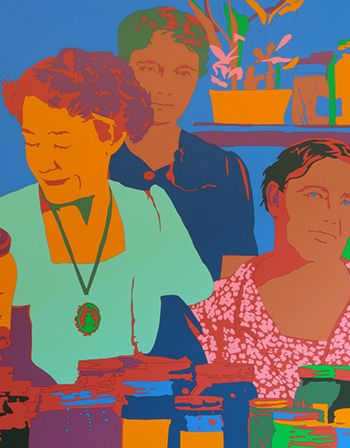 Francis Ruyter - Francis Ruyter, Louise Rosskam: Washington D.C. Canning class conducted by the Mother's Club at the Barney neighbourhood houses, Southwest Washington, 2015, 2,50 x 6 m.