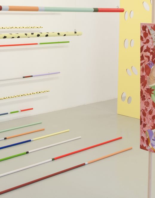 Husain_slider - "Beugen Strecken," 2014, installation view, Künstlerhaus Bremen, Bremen (DE)