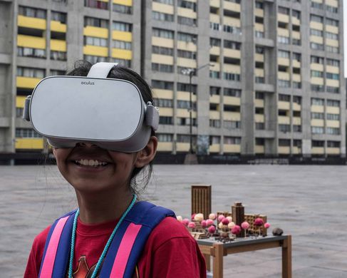 Martinez_Zarate_DSCT - Pablo Martínez_Zarate, Dissections over Planes, Essay(s) from Tlatelolco, transmedia project, VR installation view, 2019