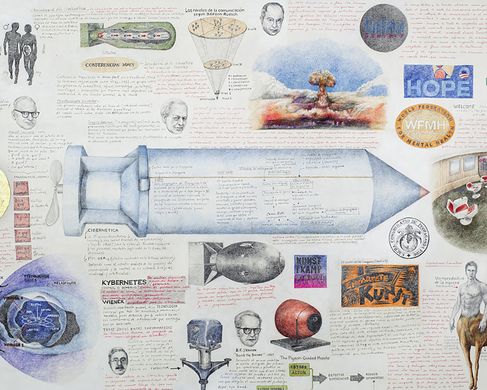 Adriana Bustos, Nasa, (Detail) 110 x 185 cm - Adriana Bustos, Nasa, (Detail) 110 x 185 cm