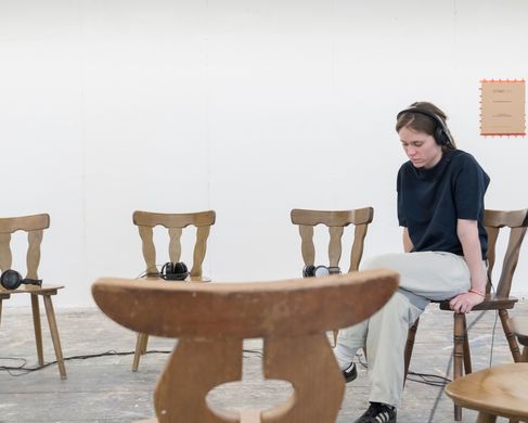 "Displaced Artists on Their Way Home" Kurs von Thalia Hoffman / Manar Zuabi - Open Studios