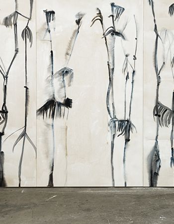 Pils - Untitled (Room), 2016, mixed media on canvas, 395 x 3187.5 cm, Courtesy of the artist and Galerie Gisela Capitain