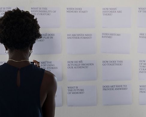 Schafhausen - Open Studio Day 2019, Course Nicolaus Schafhausen, in the picture: Olamiju Fajemisin