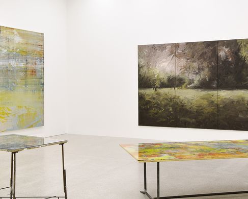 Scheibl - Malerei – Prozess und Expansion, Ausstellungsansicht, 2010, Mumok Wien