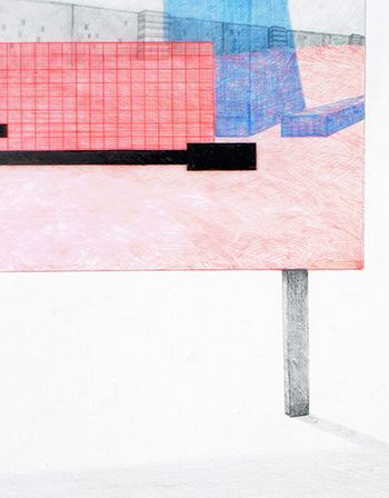 Selmani - Soon #7, 2016, (Soon series), graphite and colored pencil on paper, 79 x 105 cm